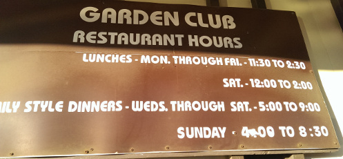 photo of menu